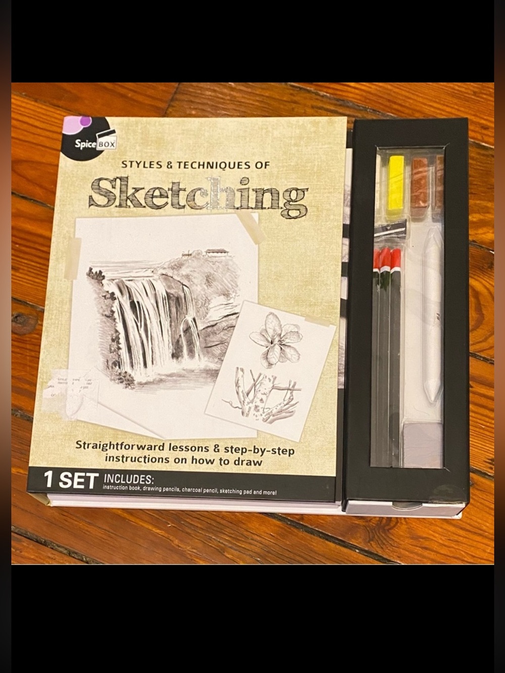 SpiceBox Masterclass Sketching Styles and Techniques Art Craft Kit, Pad, Pencils